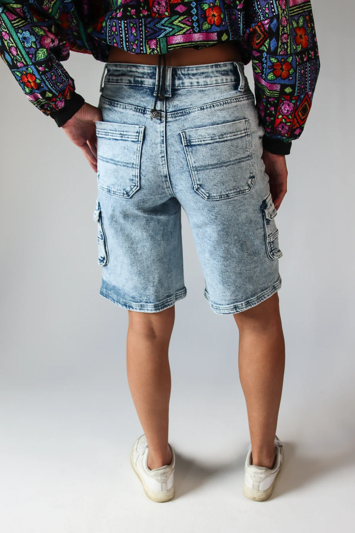 Acid Wash Cargo Jorts - Image 15