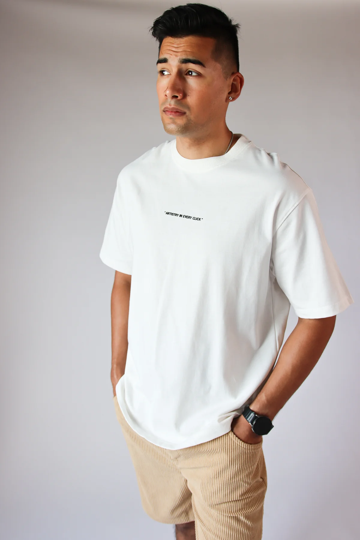 Artistry In Every Click Graphic T-Shirt - Image 3