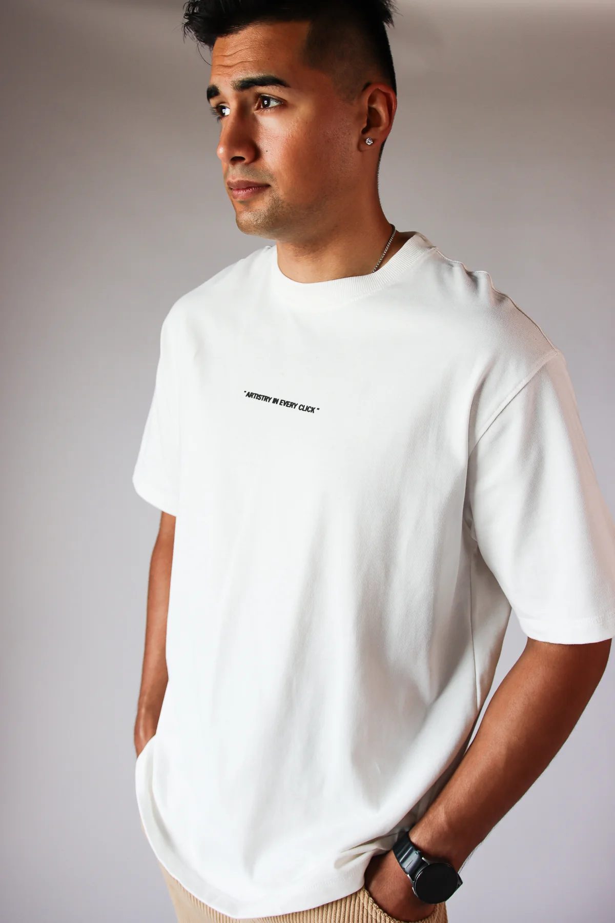 Artistry In Every Click Graphic T-Shirt - Image 5