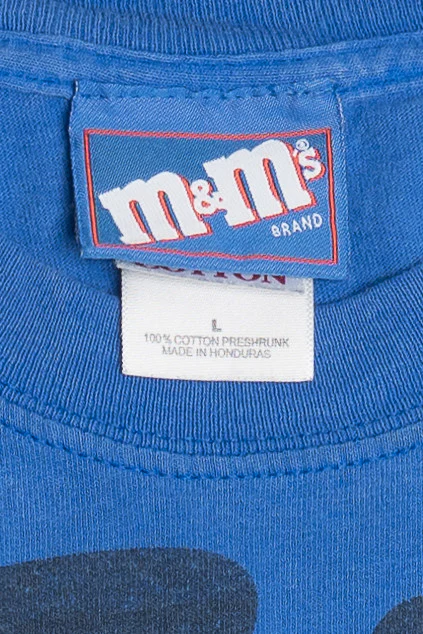 Blue M&M Big Face M&Ms Brand T-Shirt - Image 3