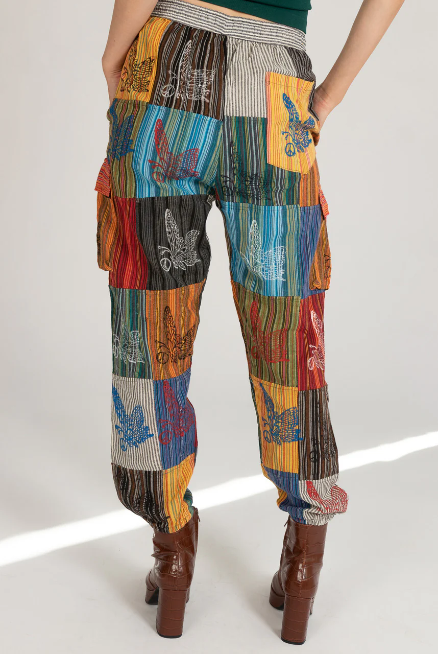 Butterfly Patchwork Joggers - Image 5