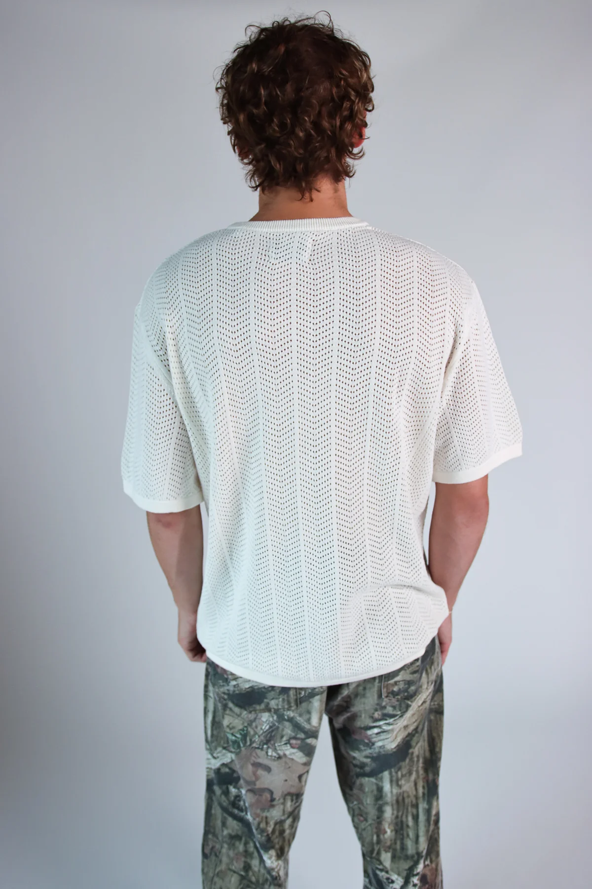 Chevron Open Weave Tee - Image 10