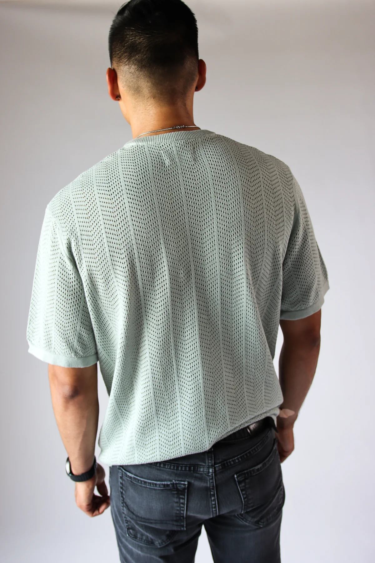 Chevron Open Weave Tee - Image 12