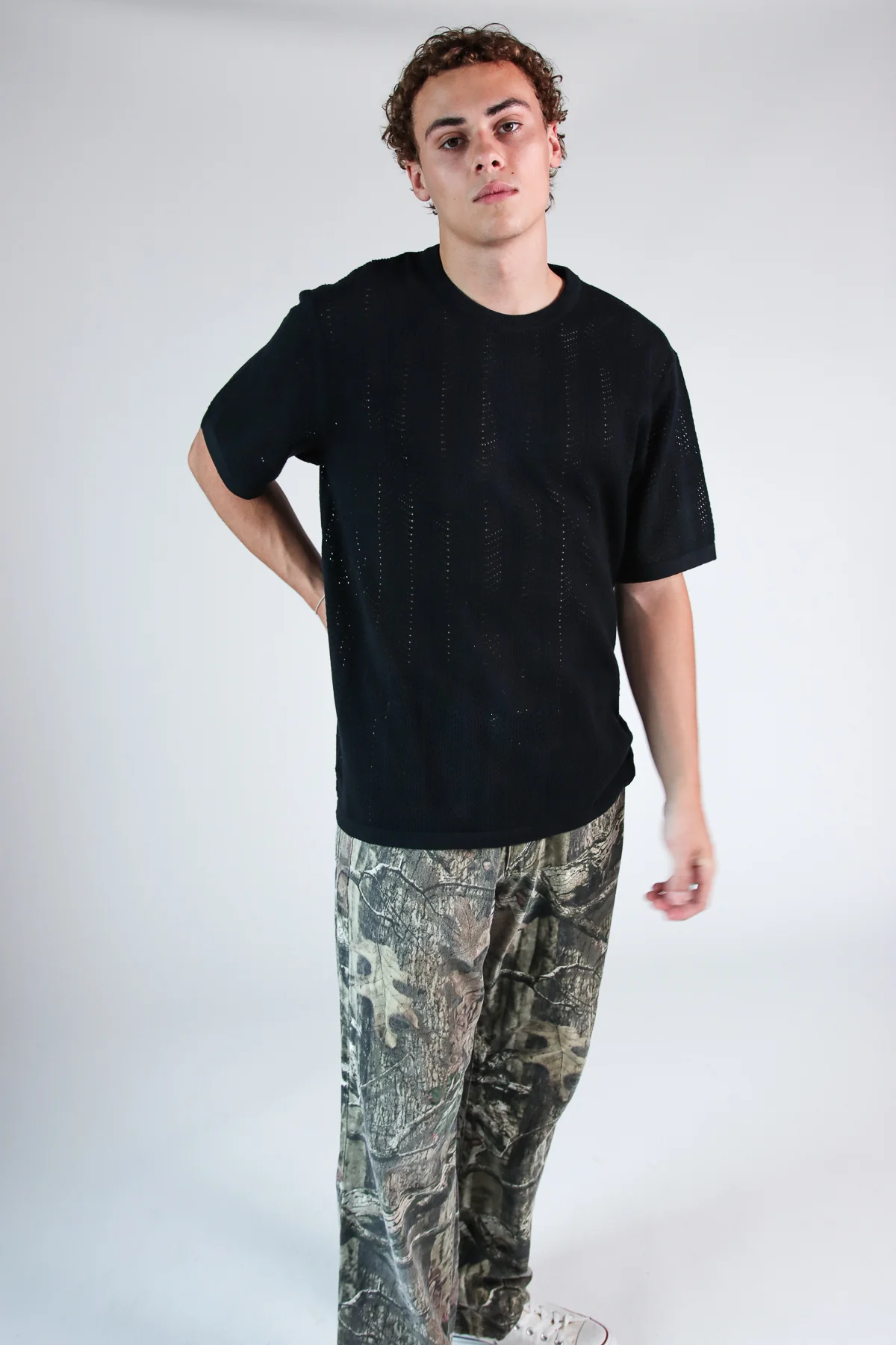 Chevron Open Weave Tee - Image 6