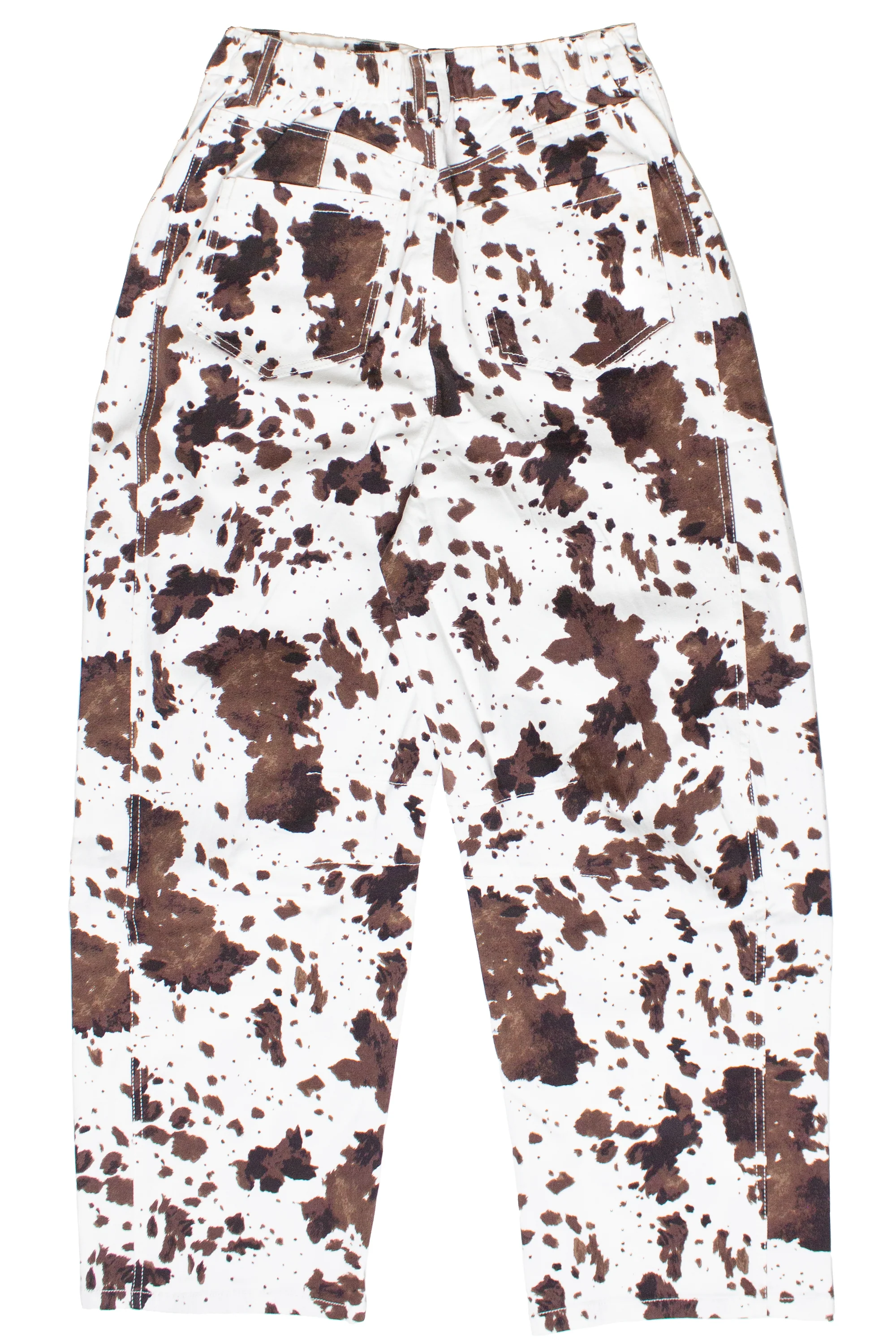 Cow Print Barrel Leg Jeans - Image 7