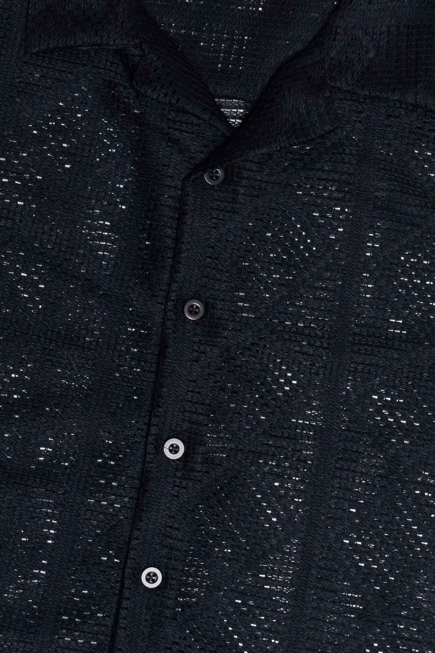 Diamond Open Weave Button Up Shirt - Image 12