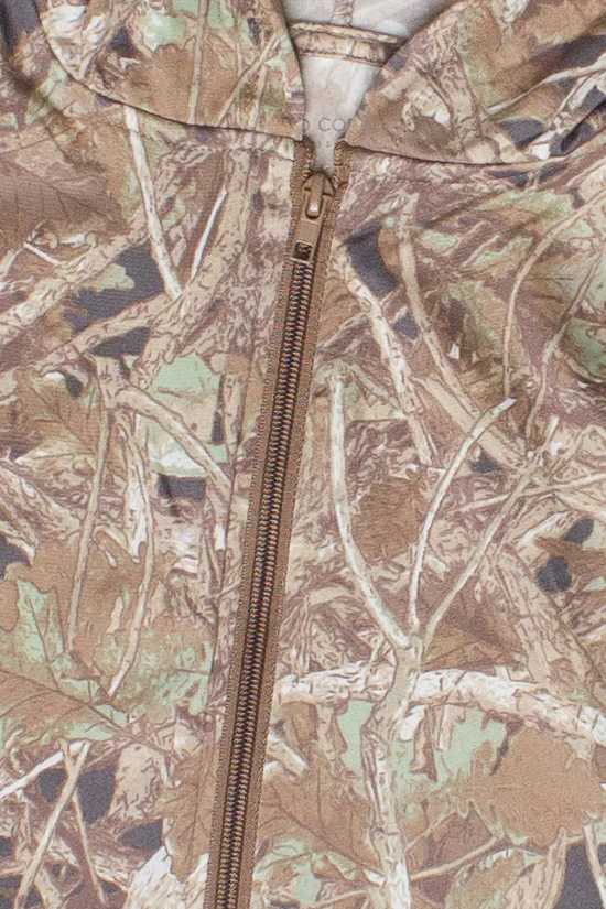 Fleece Lined Woodland Camo Zip Up Hoodie - Image 8