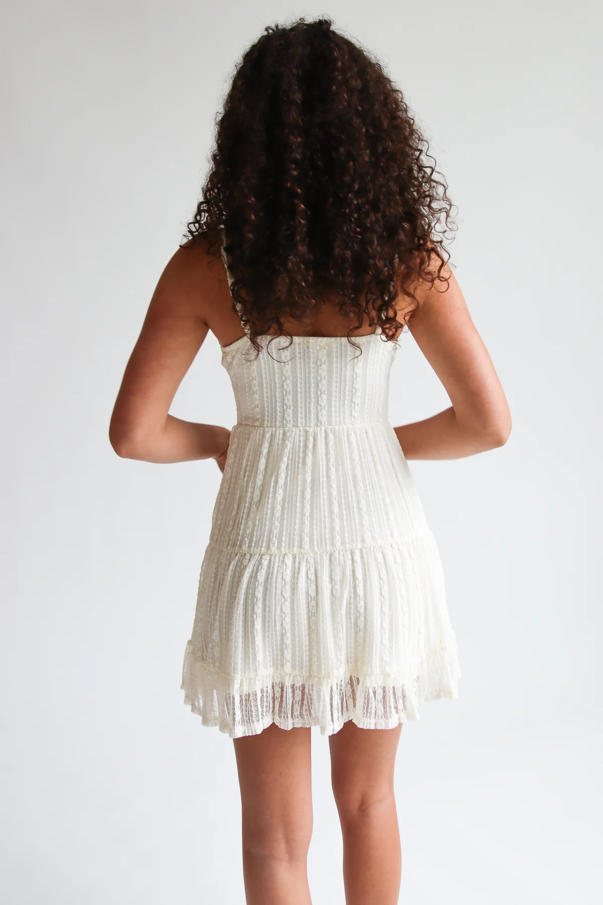 Floral Lace Bustier Mini Dress - Image 8