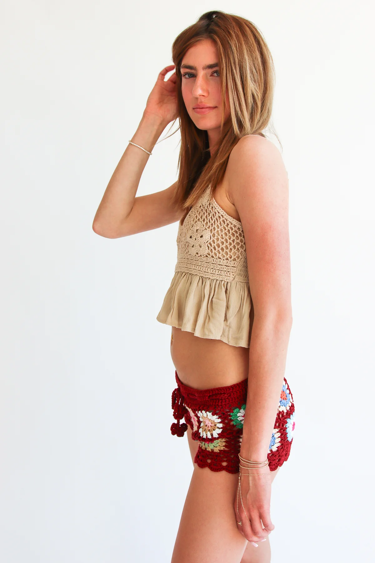 Granny Square Crochet Shorts - Image 4