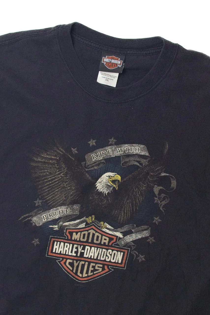Harley Davidson "Faneuil Hall Boston" T-Shirt (2000s) - Image 3