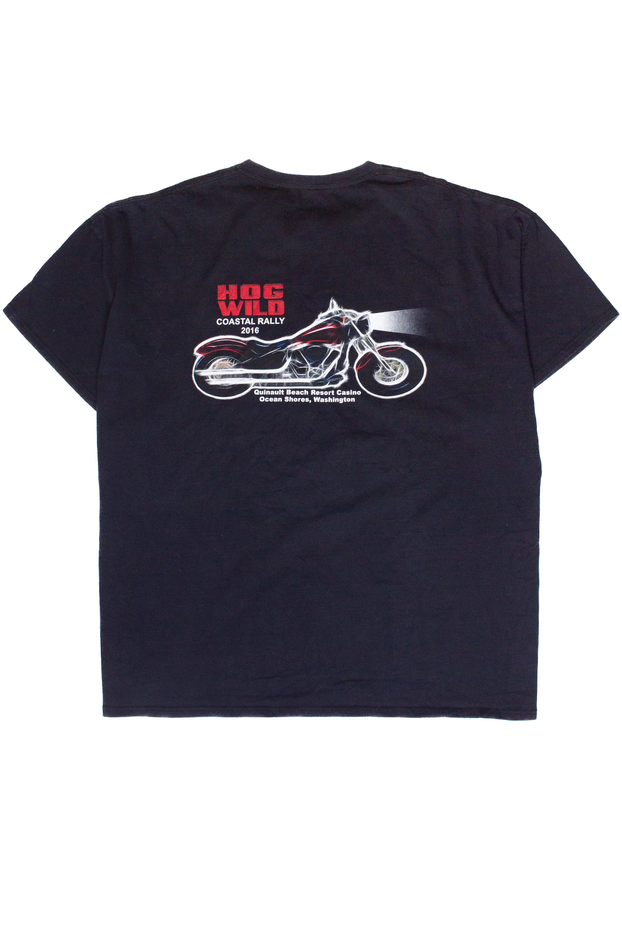 Hog Wild Motorcycle Coastal Rally 2016 T-Shirt - Image 4