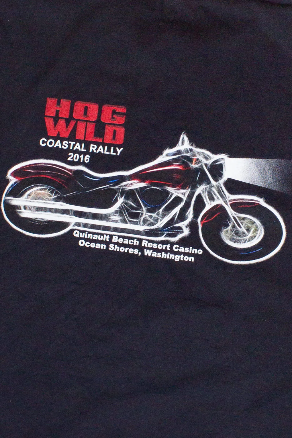 Hog Wild Motorcycle Coastal Rally 2016 T-Shirt - Image 5