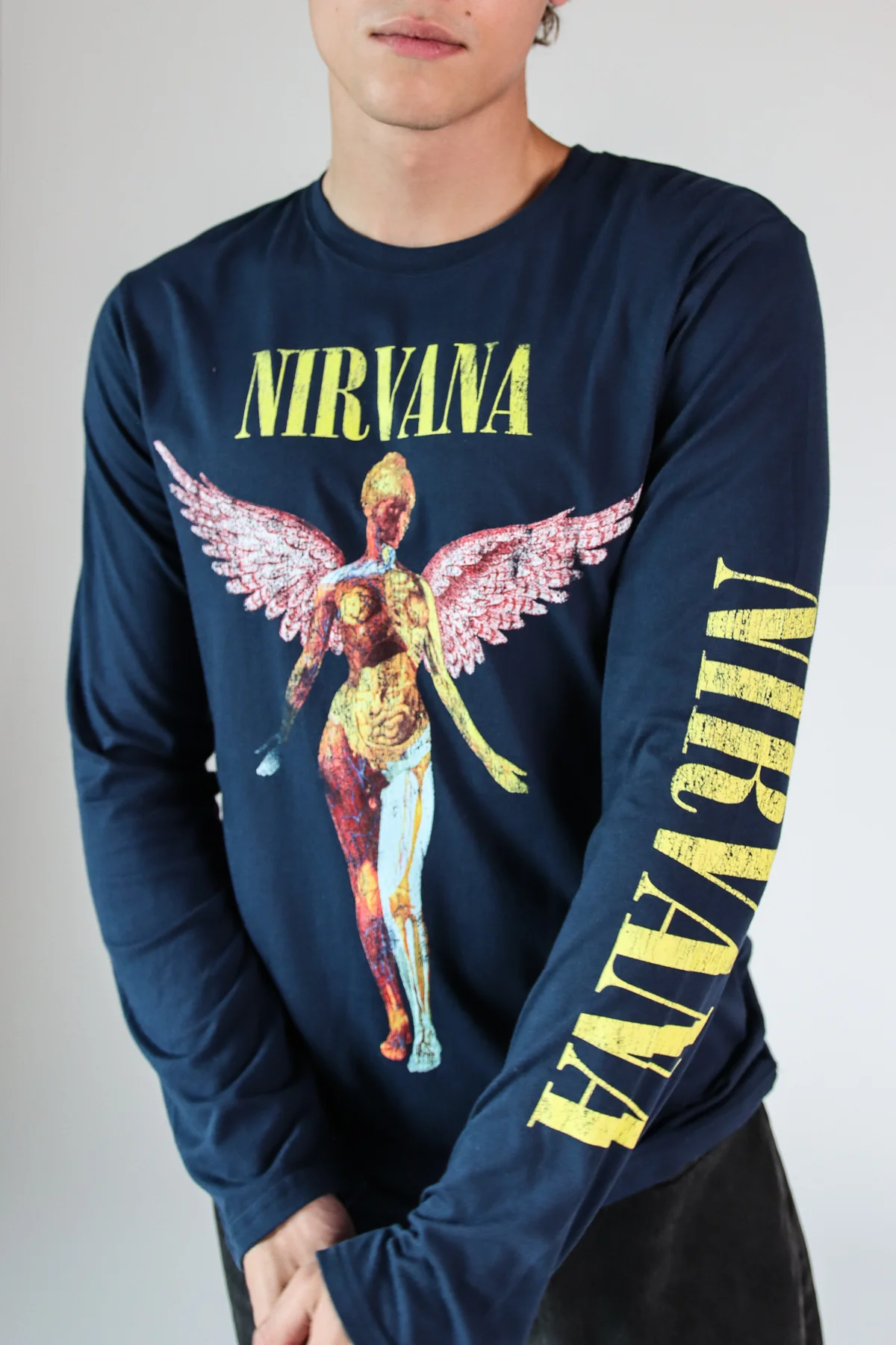 Nirvana In Utero Long Sleeve Graphic T-Shirt - Image 4