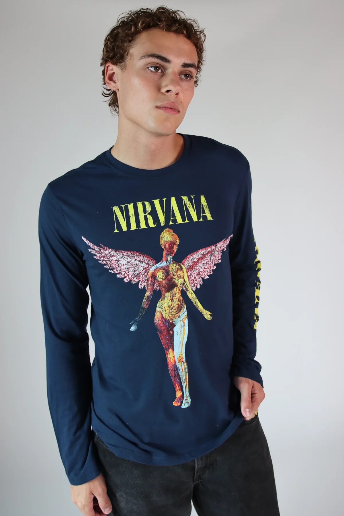 Nirvana In Utero Long Sleeve Graphic T-Shirt - Image 5