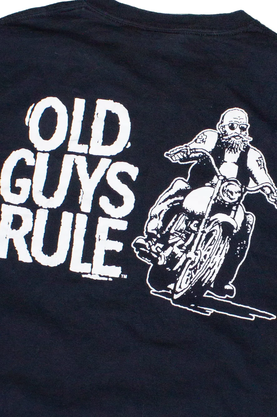 Old Guys Rule Motorcycle Graphic T-Shirt - Image 5