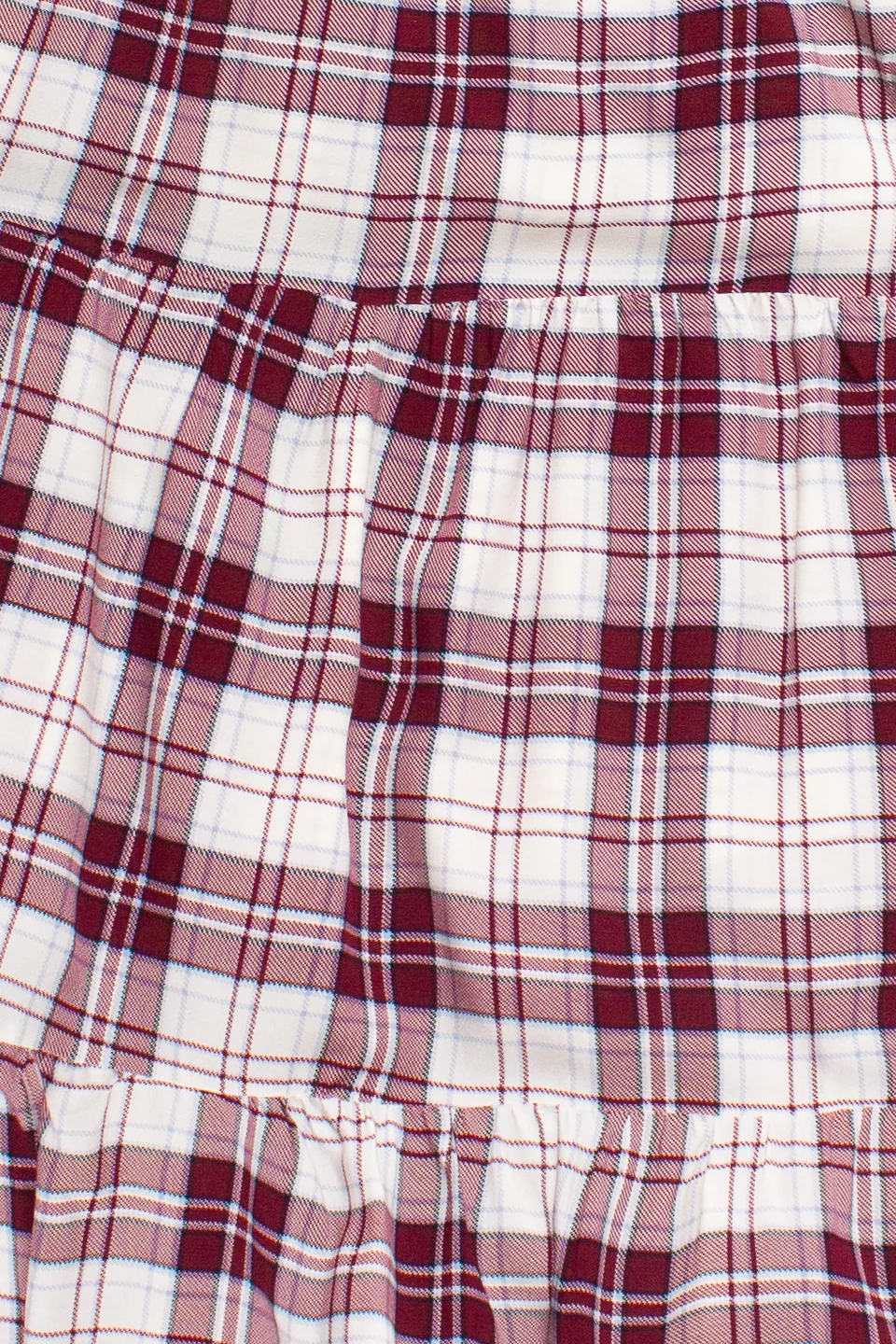 Plaid Tiered Maxi Skirt - Image 13