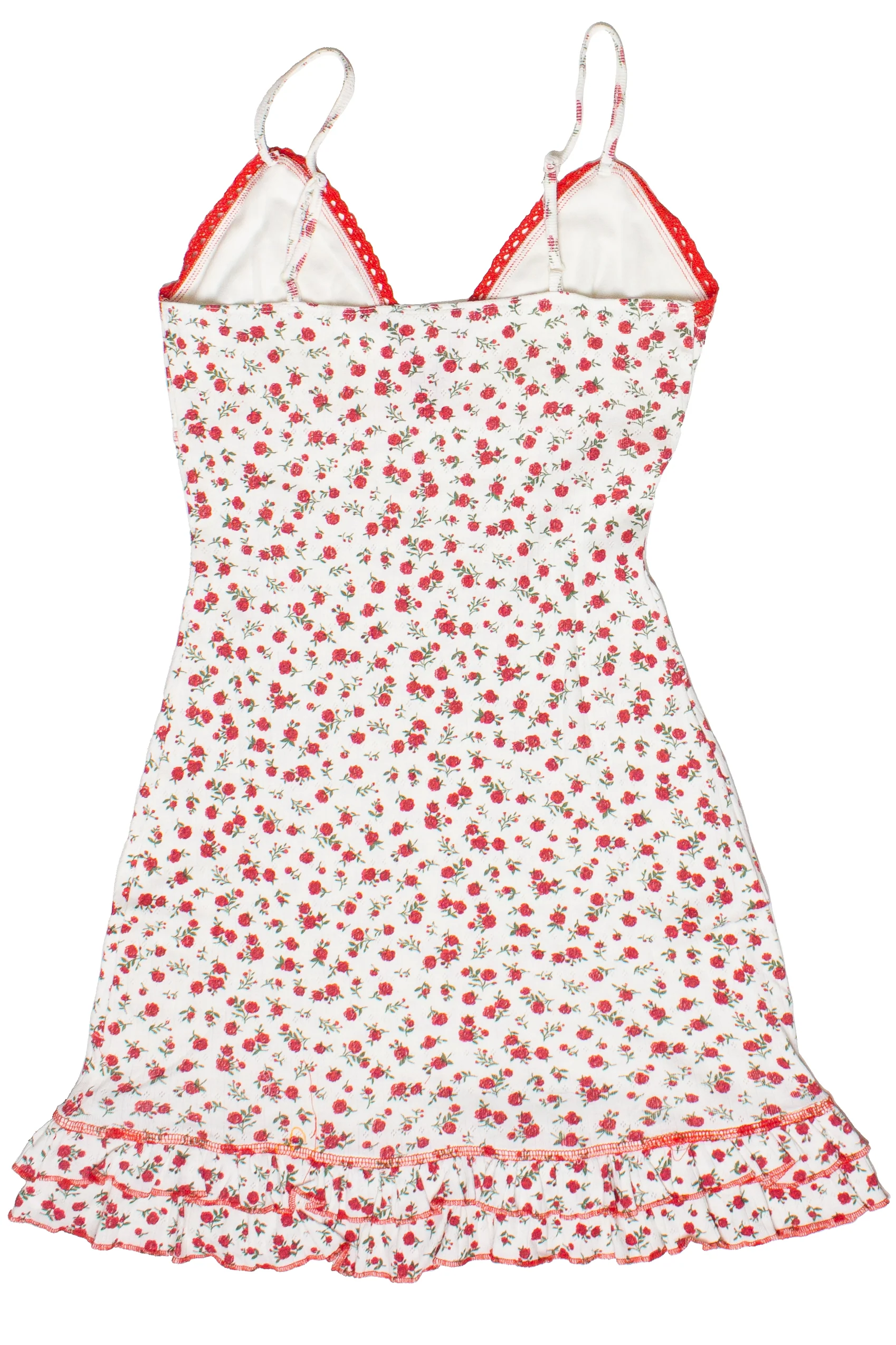 Pointelle Lace Trim Floral Dress - Image 15