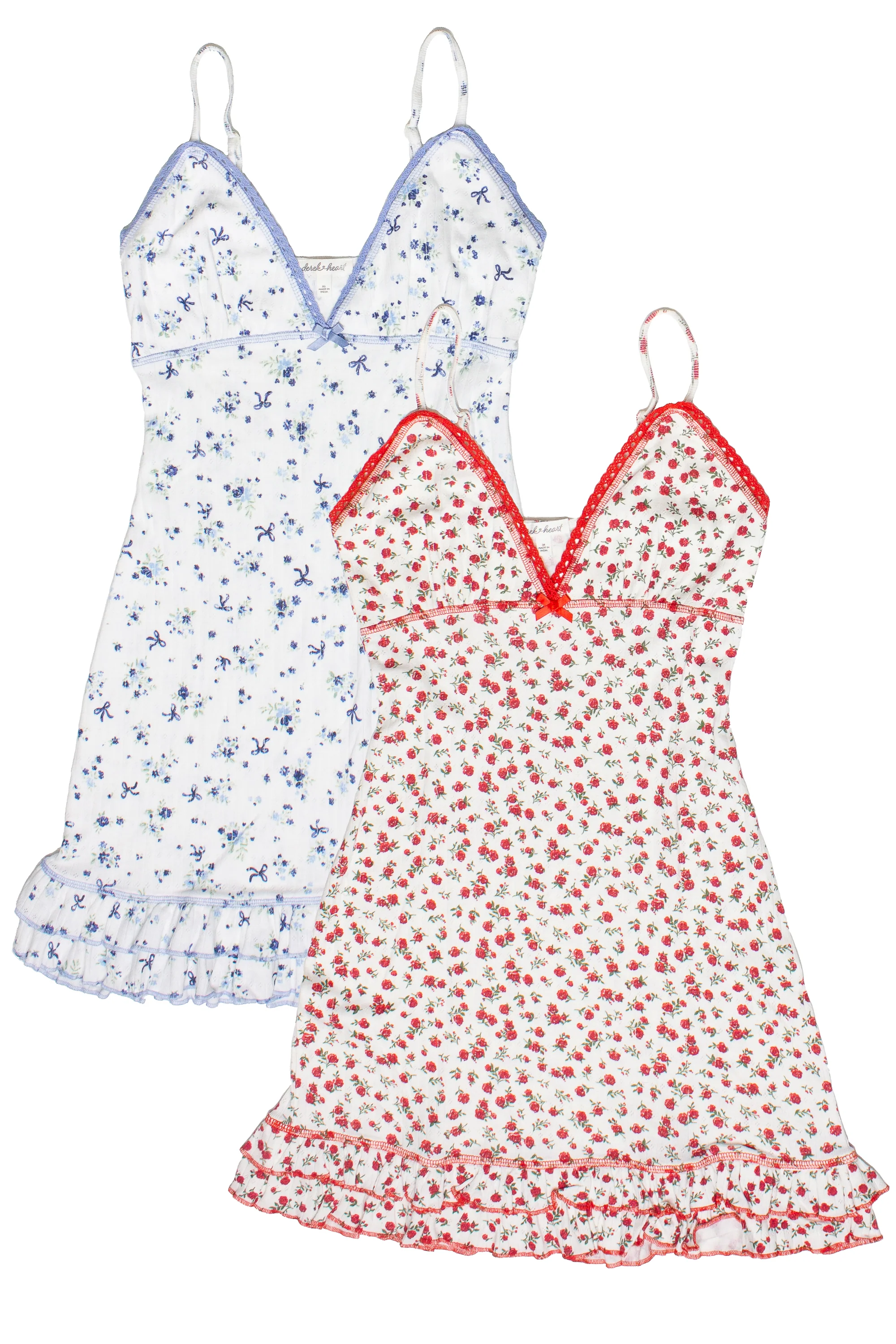 Pointelle Lace Trim Floral Dress - Image 6