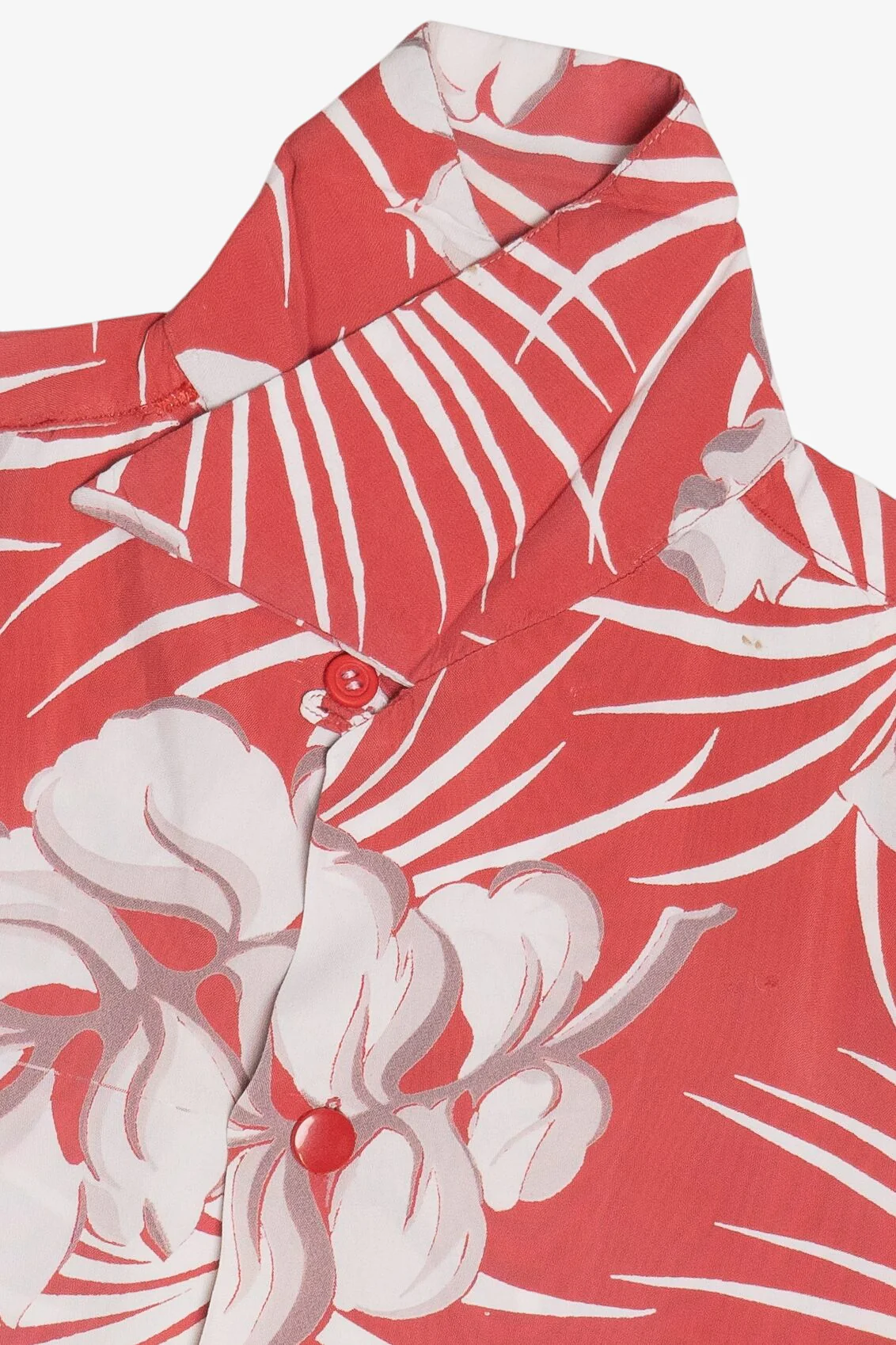 Rare Vintage Hawaiian Shirt With Loop Collar Lucky Boy Sportswear 40/50s - Image 3