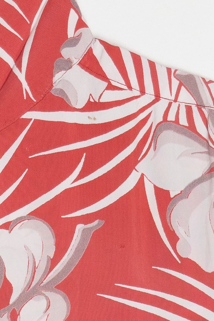 Rare Vintage Hawaiian Shirt With Loop Collar Lucky Boy Sportswear 40/50s - Image 6