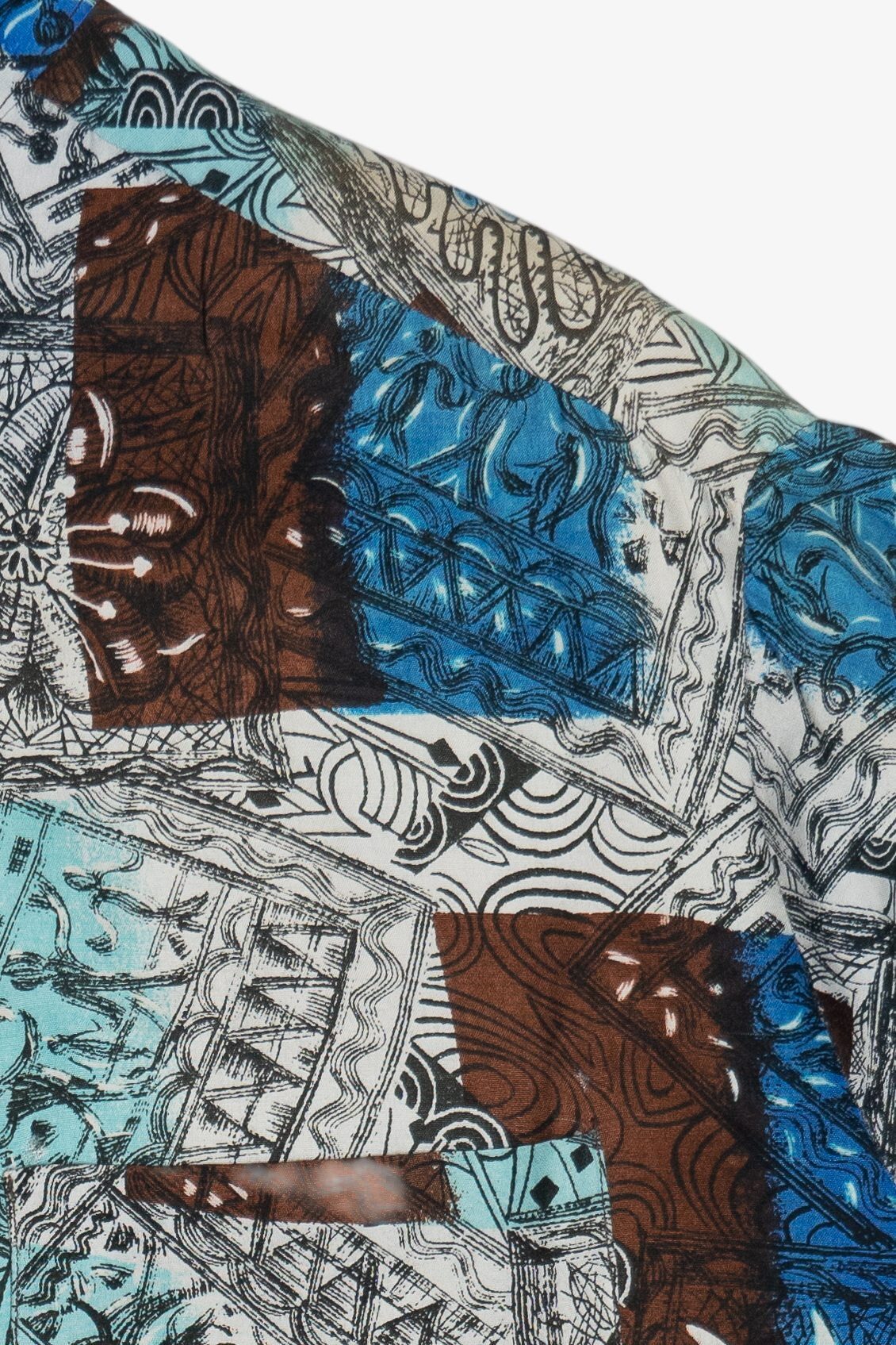 Rare Vintage Hawaiian Shirt With Loop Collar Pilgrim Made And Styled In California 40/50s - Image 4