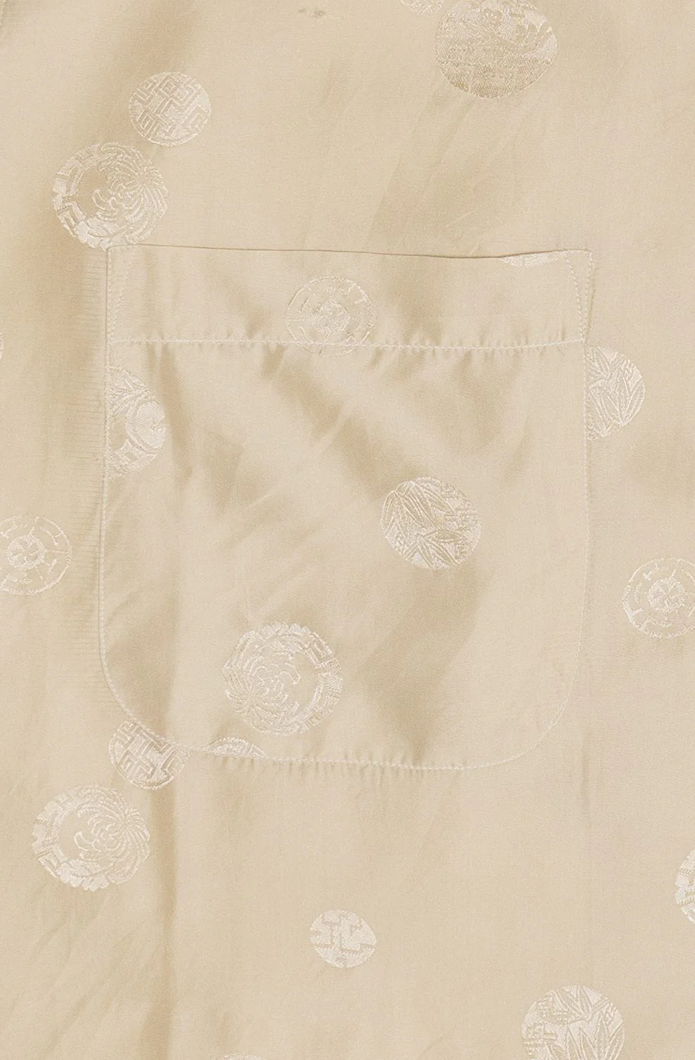 Rare Vintage Hawaiian Shirt With Loop Collar Wah Hing Pure Silk 40/50s - Image 4