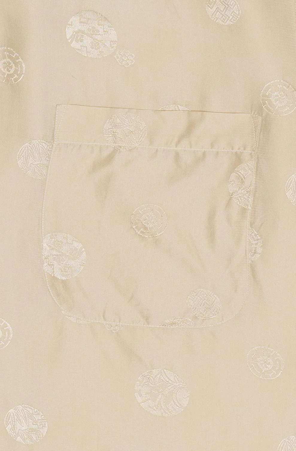 Rare Vintage Hawaiian Shirt With Loop Collar Wah Hing Pure Silk 40/50s - Image 5