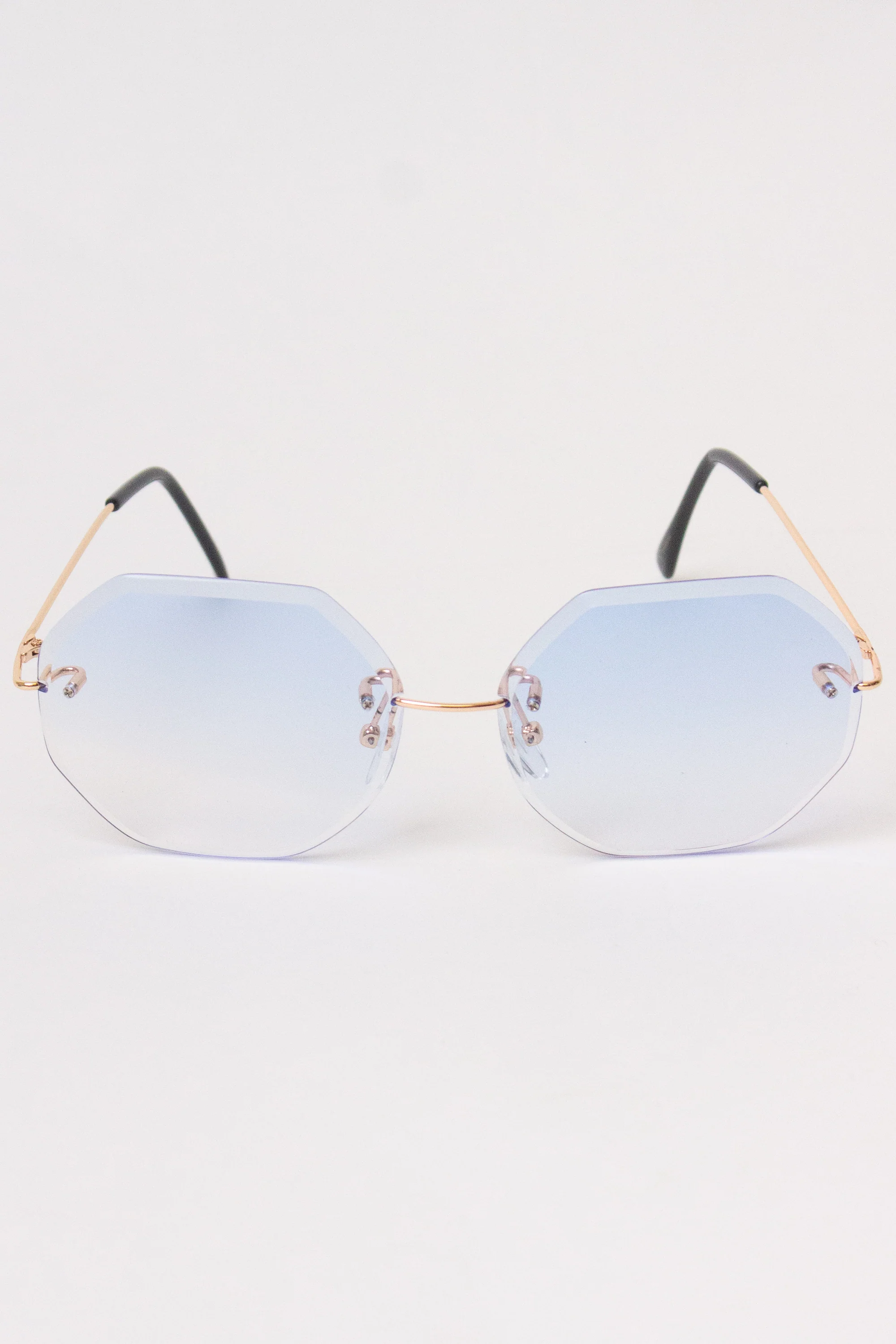 Rimless Octagon Sunglasses - Image 6