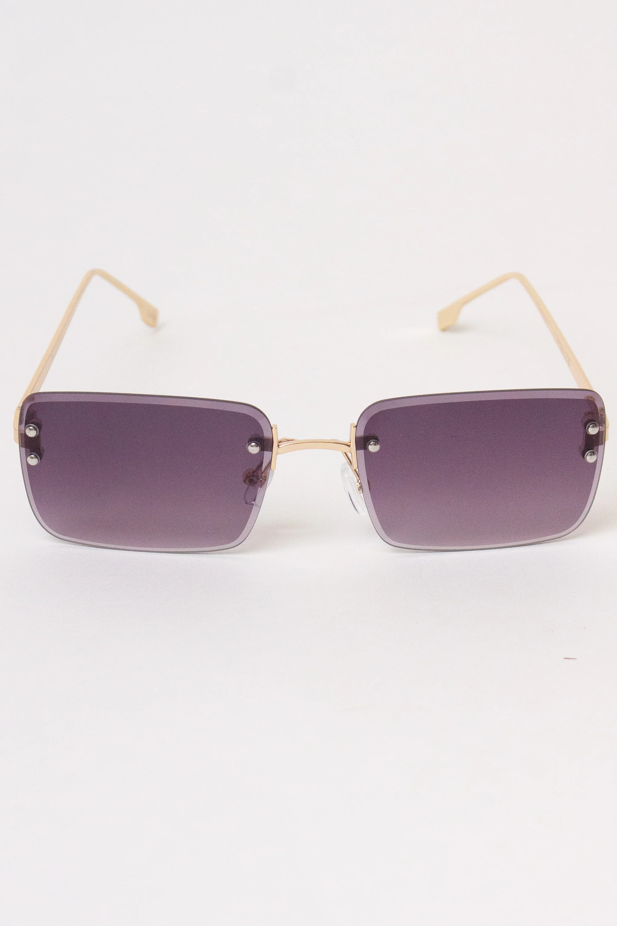 Rimless Rectangle Sunglasses - Image 3