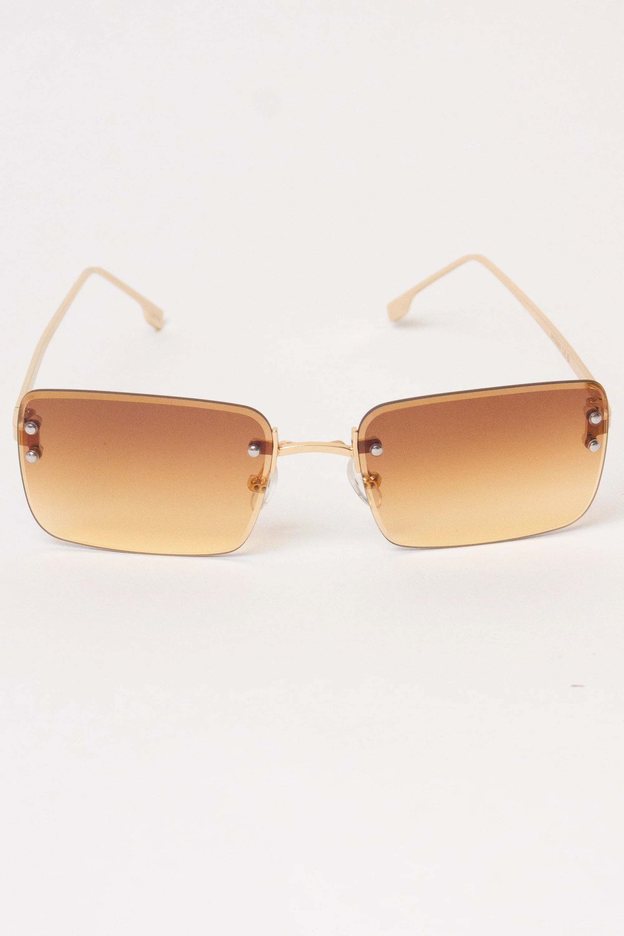 Rimless Rectangle Sunglasses - Image 6