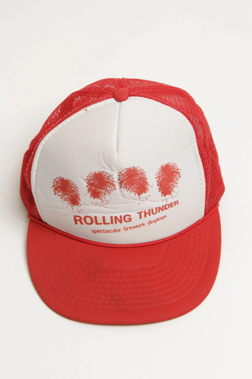 Rolling Thunder Snapback Trucker Hat - Image 3