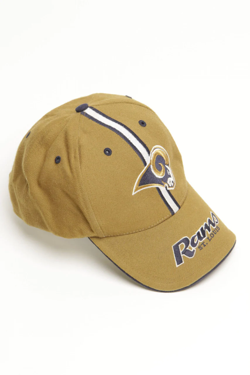 St. Louis Rams 6 Panel Velcro Ball Cap - Image 3