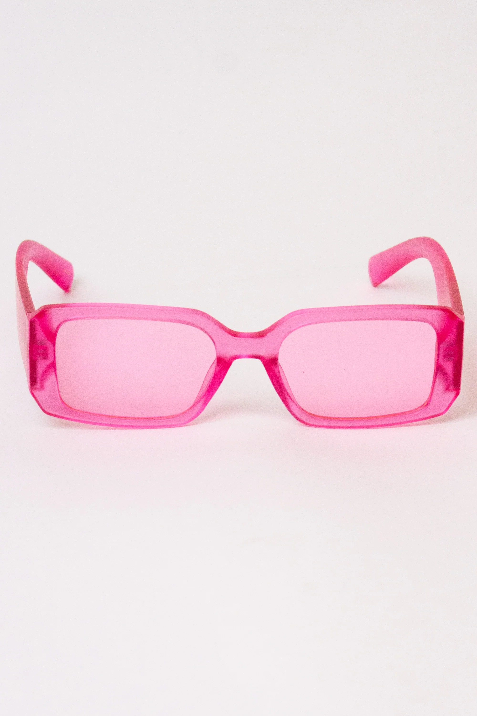 Thick Frame Rectangle Sunglasses - Image 4