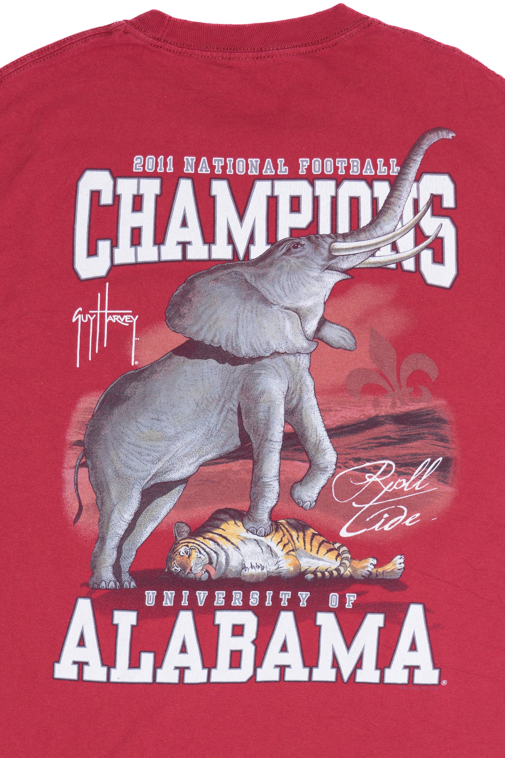 University of Alabama 2011 National Football Champions Guy Harvey T-Shirt - Image 3