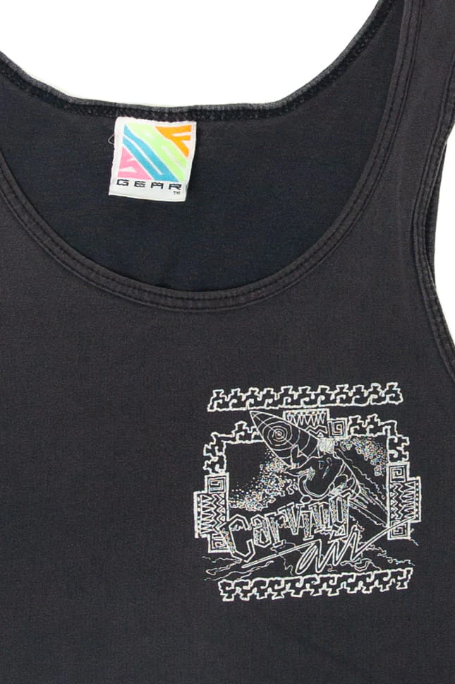 Vintage "Carving Air" Surf Sleeveless T-Shirt (1980s) - Image 3