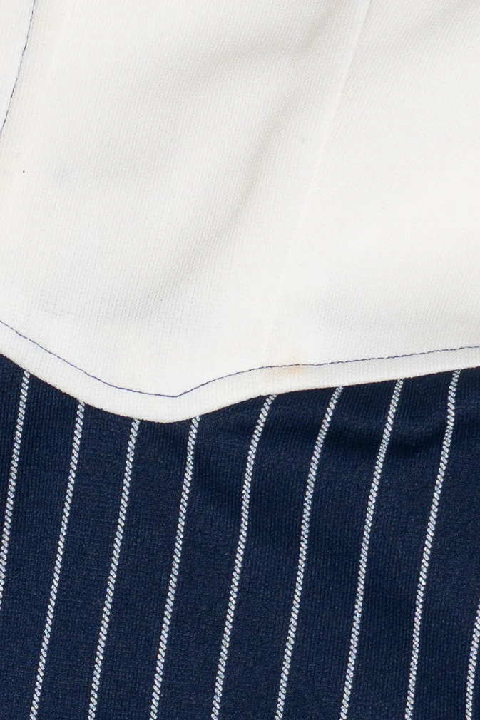 Vintage Hey Sailor! Navy Pinstripe Jumpsuit - Image 5