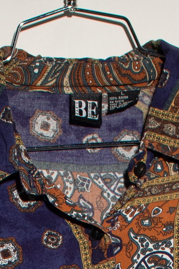 Vintage Paisley Patchwork Button Up Shirt (1990s) - Image 3
