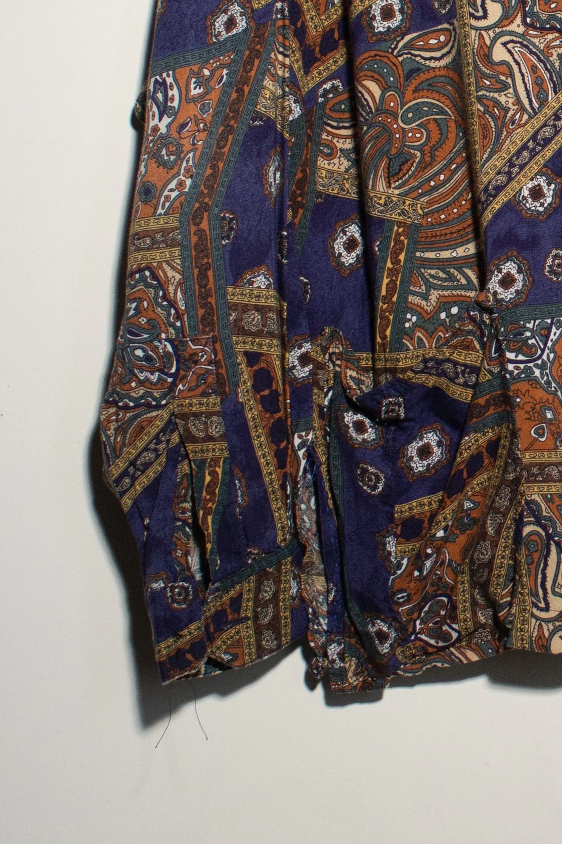 Vintage Paisley Patchwork Button Up Shirt (1990s) - Image 4