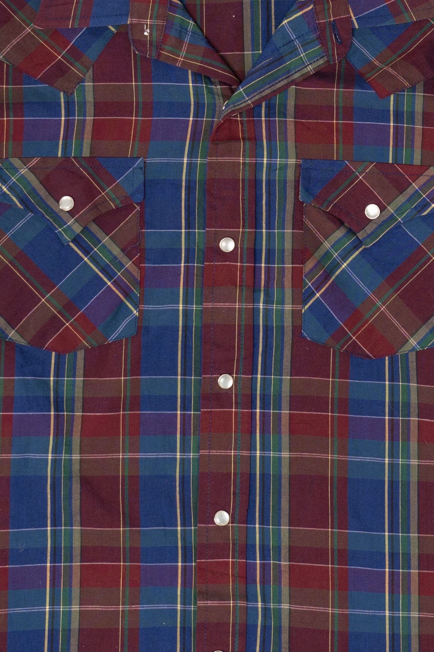Vintage Plaid Ely Cattleman Button Up Shirt (1970s) - Image 3